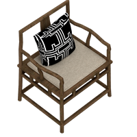 Chinese solid wood dining chair