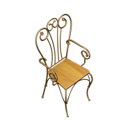 American metal lounge chair