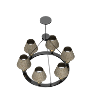 Modern metal chandelier