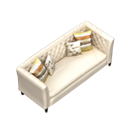 European leather art multi-person sofa