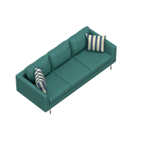 Modern fabric multi-person sofa