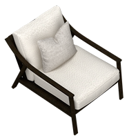 Modern leather art single sofa