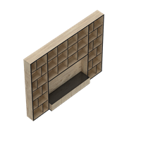 Modern wooden TV cabinet