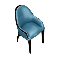 Modern leather dining chair