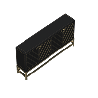 Modern wooden art cabinet