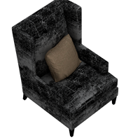 Modern fabric single sofa