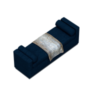 Modern fabric bed end stool