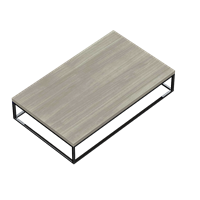Modern wooden coffee table