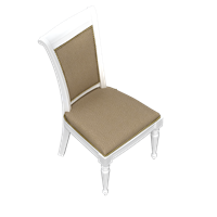 European leather art dining chair