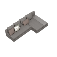 Modern fabric corner sofa