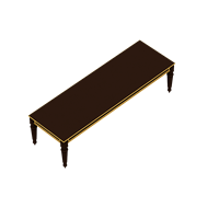 European solid wood dining table