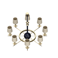 Chinese metal chandelier