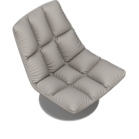 Modern leather art lounge chair