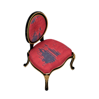Neo-classical fabric dining chair