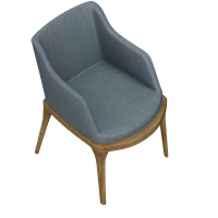 Modern cloth art dining chair