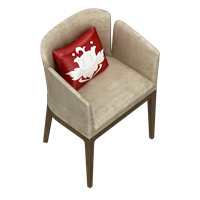 Modern fabric single sofa