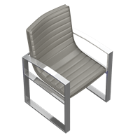 Modern leather dining chair