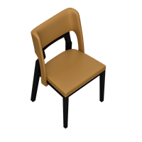 Modern leather dining chair