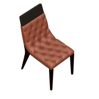 Modern leather dining chair