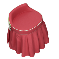 American fabric makeup stool