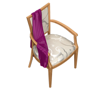 American fabric dining chair