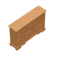American solid wood cabinet