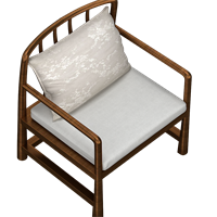 Chinese fabric dining chair