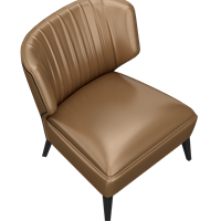 Modern leather art single sofa