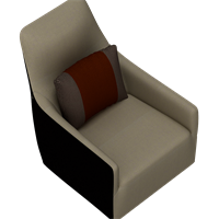 Modern fabric single sofa