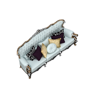 European-style fabric multi-person sofa