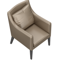 Modern leather art single sofa