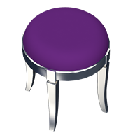 American fabric makeup stool