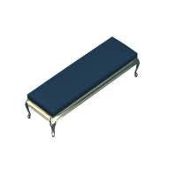 American fabric bed end stool