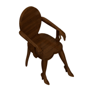 American wooden lounge chair