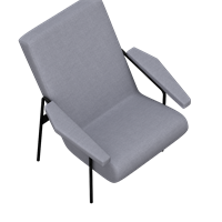 Modern fabric lounge chair