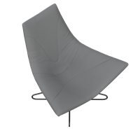 Modern leather art lounge chair