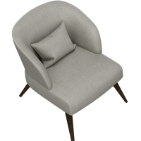 Modern fabric single sofa