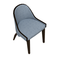 Modern fabric dining chair