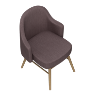 Nordic style fabric single sofa