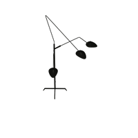 Industrial wind wrought iron floor lamp