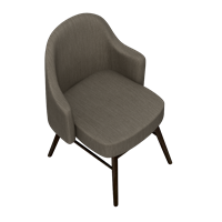 Modern fabric dining chair