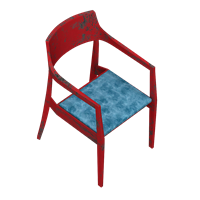 Modern iron dining chair
