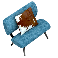 Modern fabric lounge chair