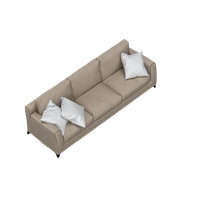 Modern fabric multi-person sofa