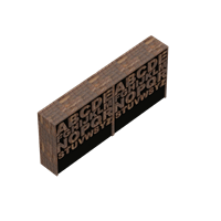 Modern wooden art cabinet