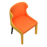 Modern leather dining chair