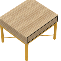 Modern wooden art side