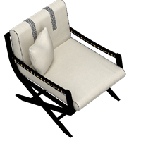 Modern fabric lounge chair