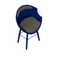 Mediterranean fabric children's chair
