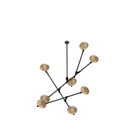 Modern wrought iron chandelier